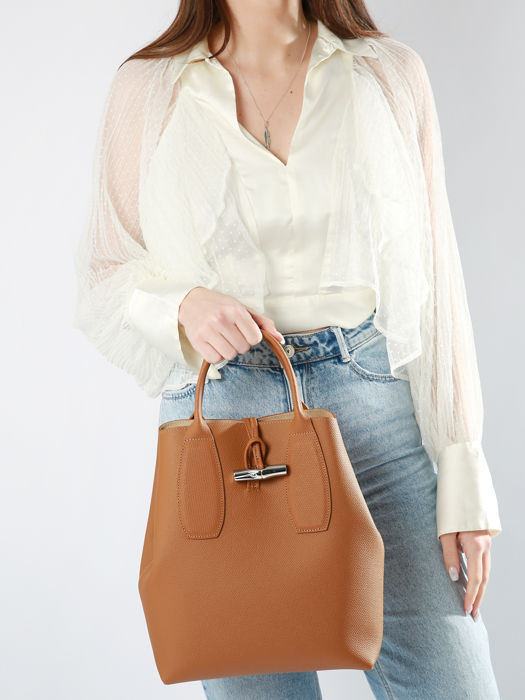 Longchamp Roseau Handtas Bruin